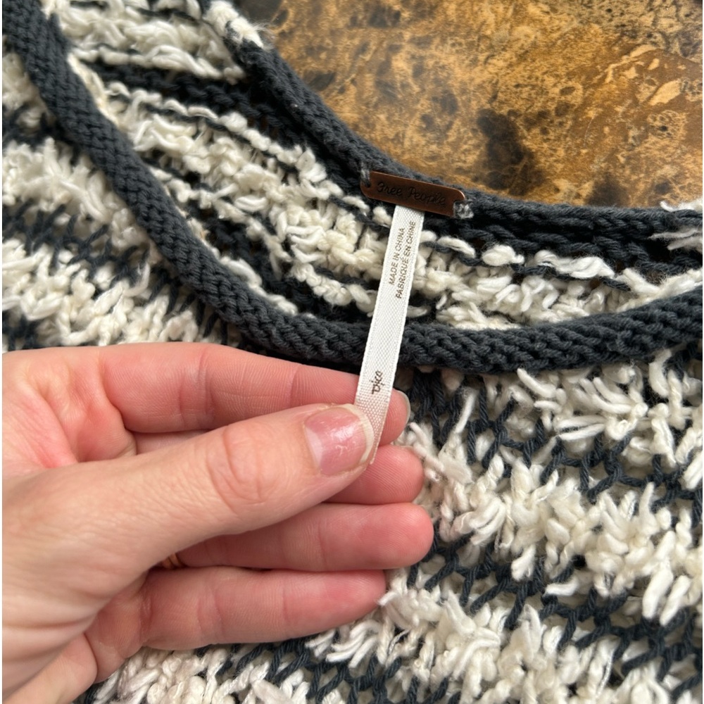 Free people open knit sweater